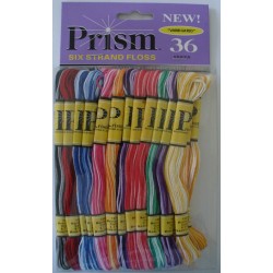 Prism Craft Thread - 36 Madejas de Tipo Mouliné - Colores Sombras